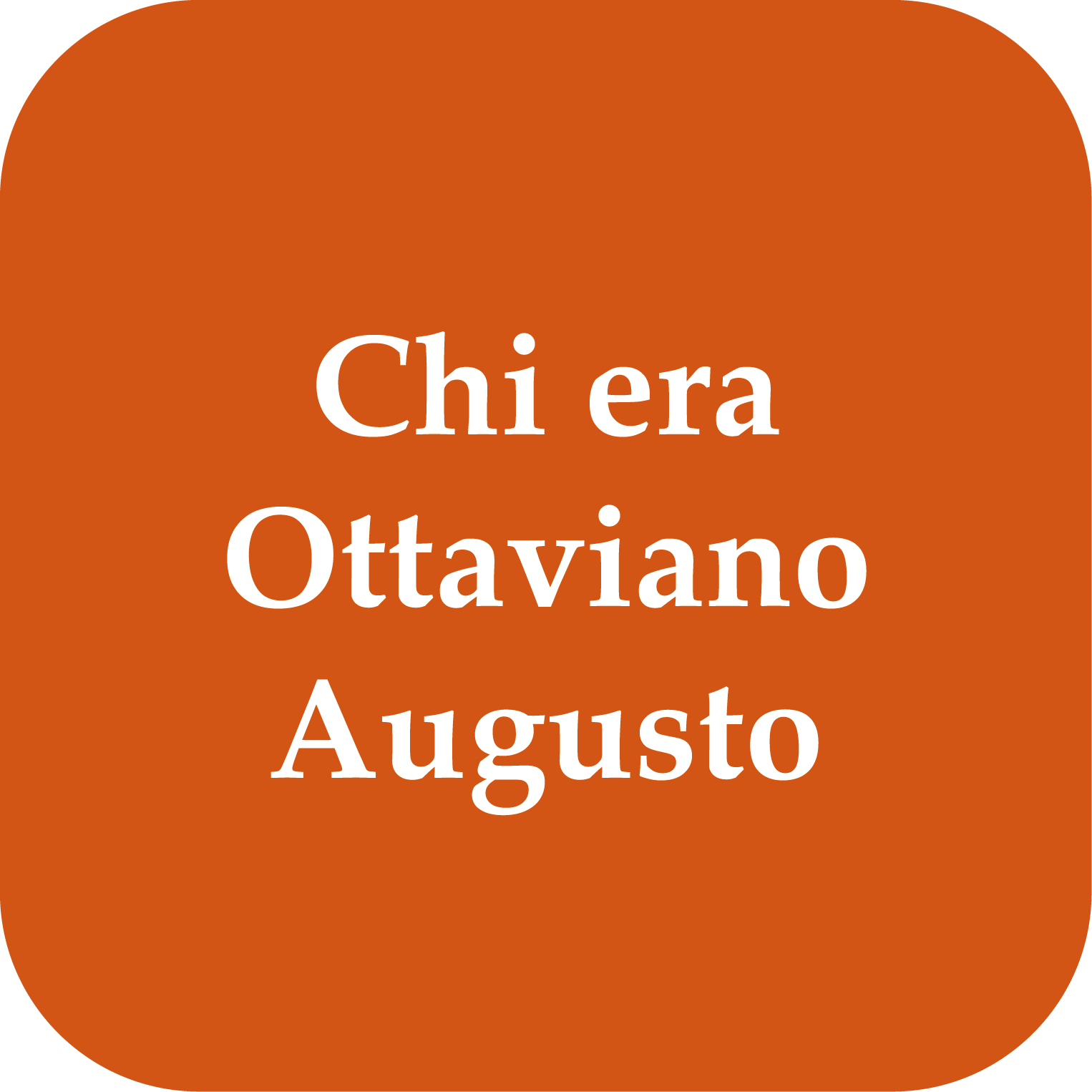 chi era ottaviano augusto