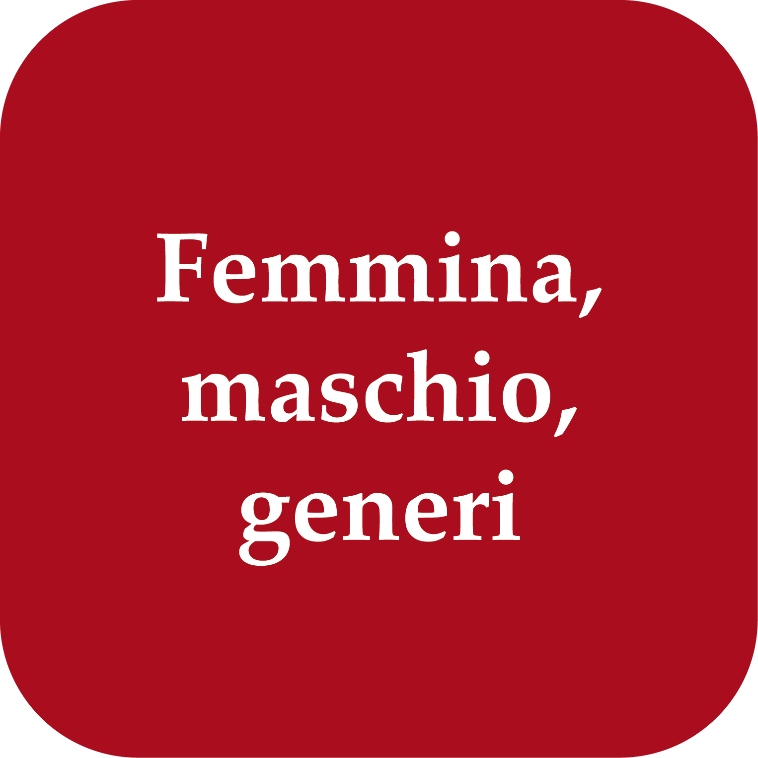 femmina maschio generi