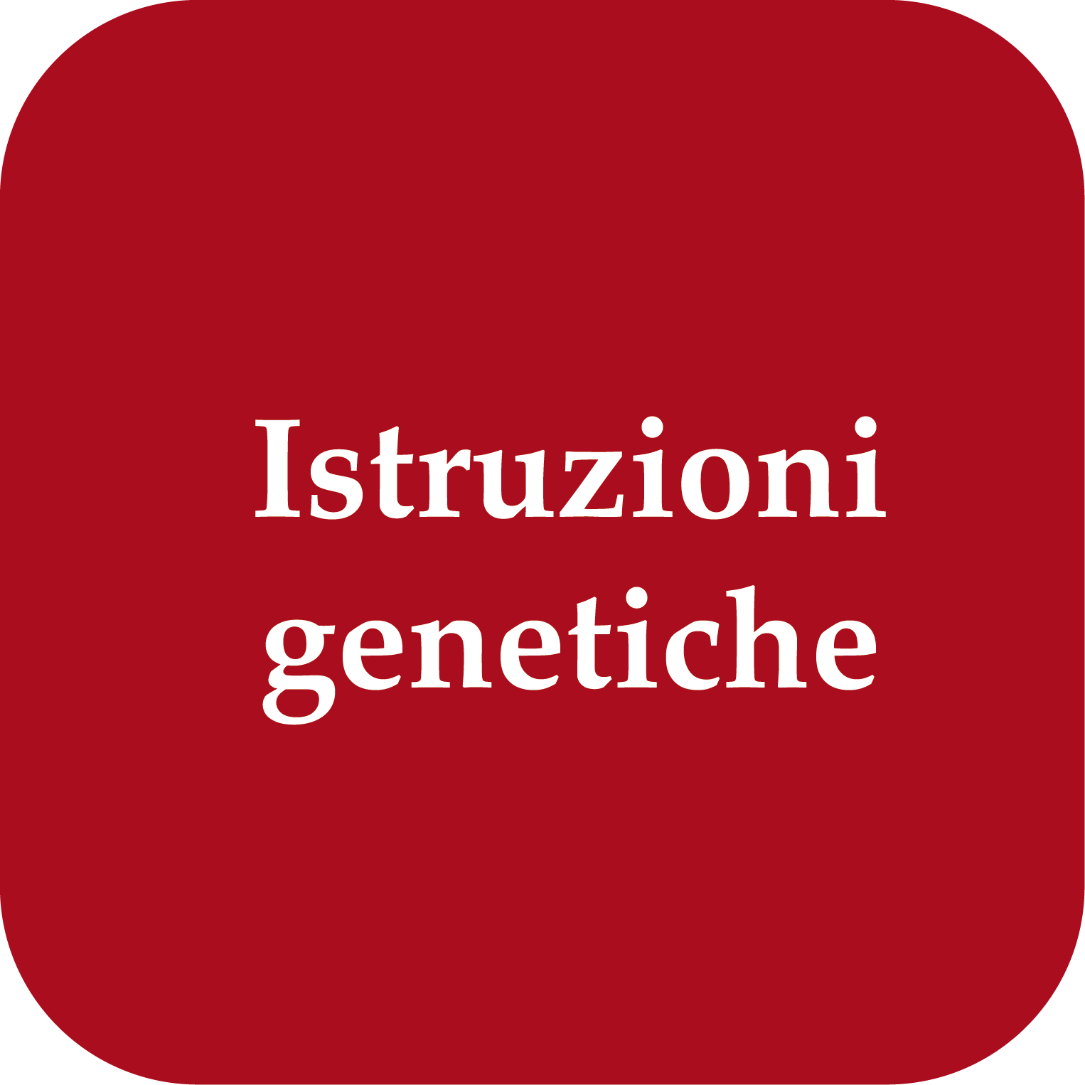 istruzioni genetiche