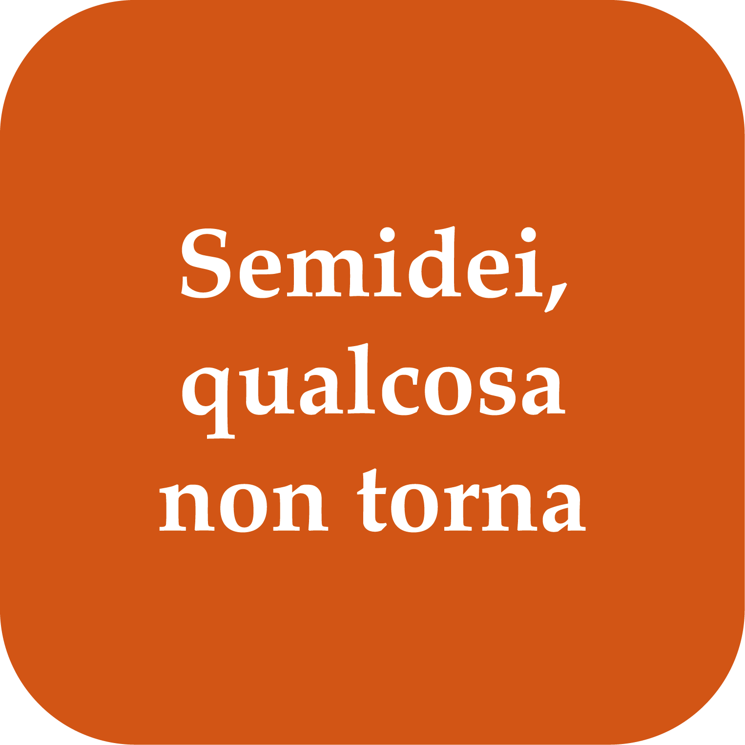 Semidei qualcosa non torna